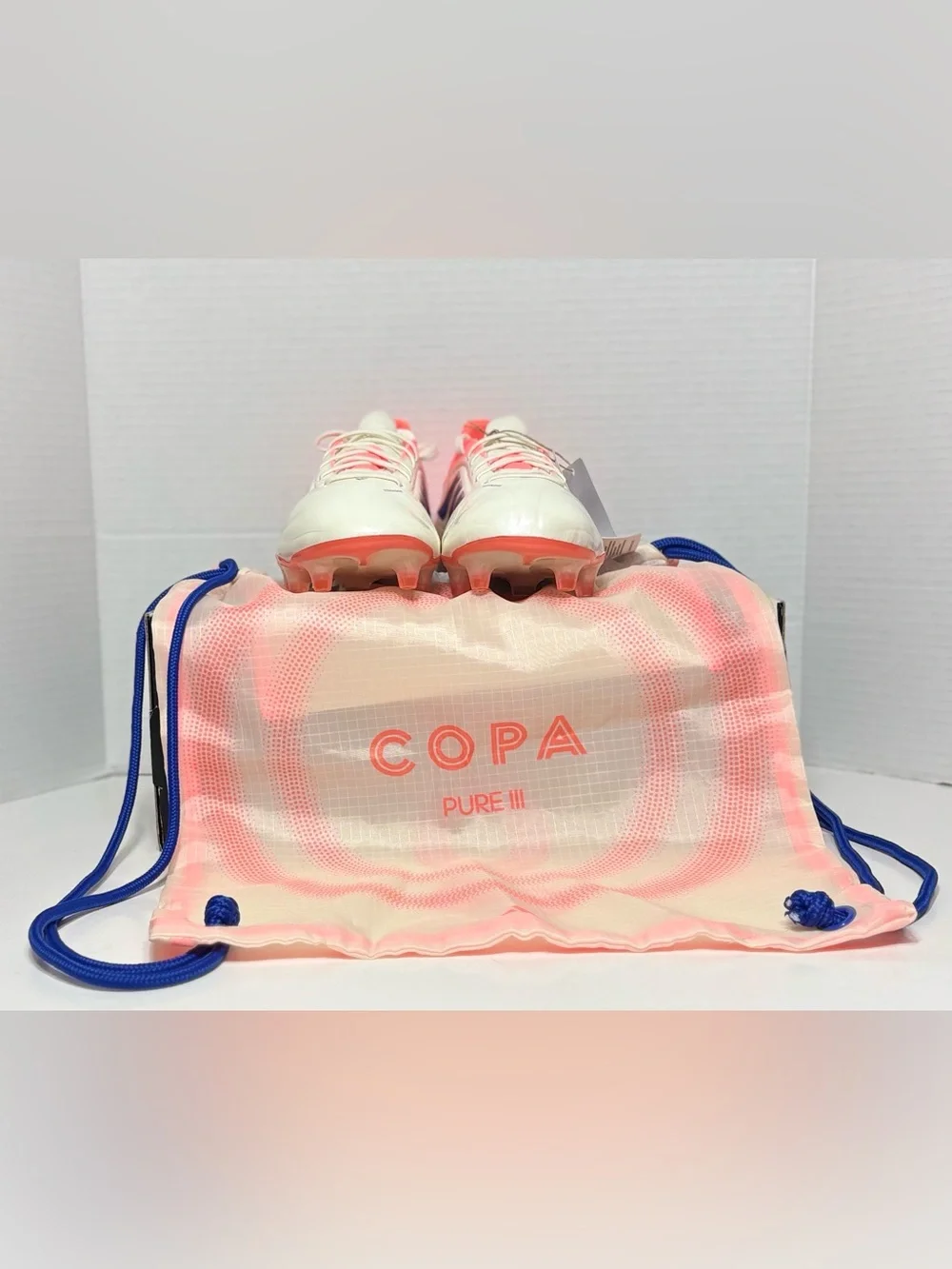 Adidas Copa Pure 3 Elite FG Leather Coral Blaze Pack Soccer Cleats JH8728 NEW